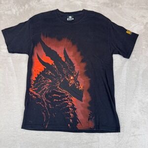 VTG World‎ Of Wacraft Cataclysm Grail Blizzard Promo Shirt Mens M Black Preowned